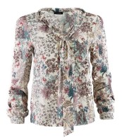 светла блуза в щампа BOGDANA