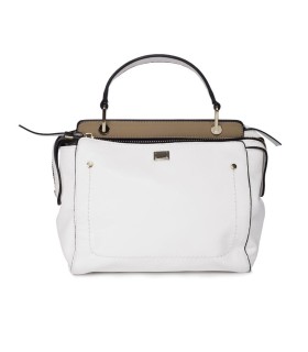 бяла чанта LARA