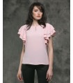 розова блуза BUBLE