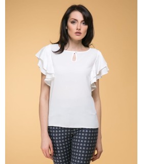 бяла блуза BUBLE