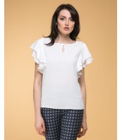 бяла блуза BUBLE