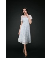 Oфициална рокля, светло синя, под коляното DIMOND