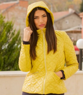 жълто зимно яке GLOBAL