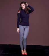 тъмно синя блуза AMBA