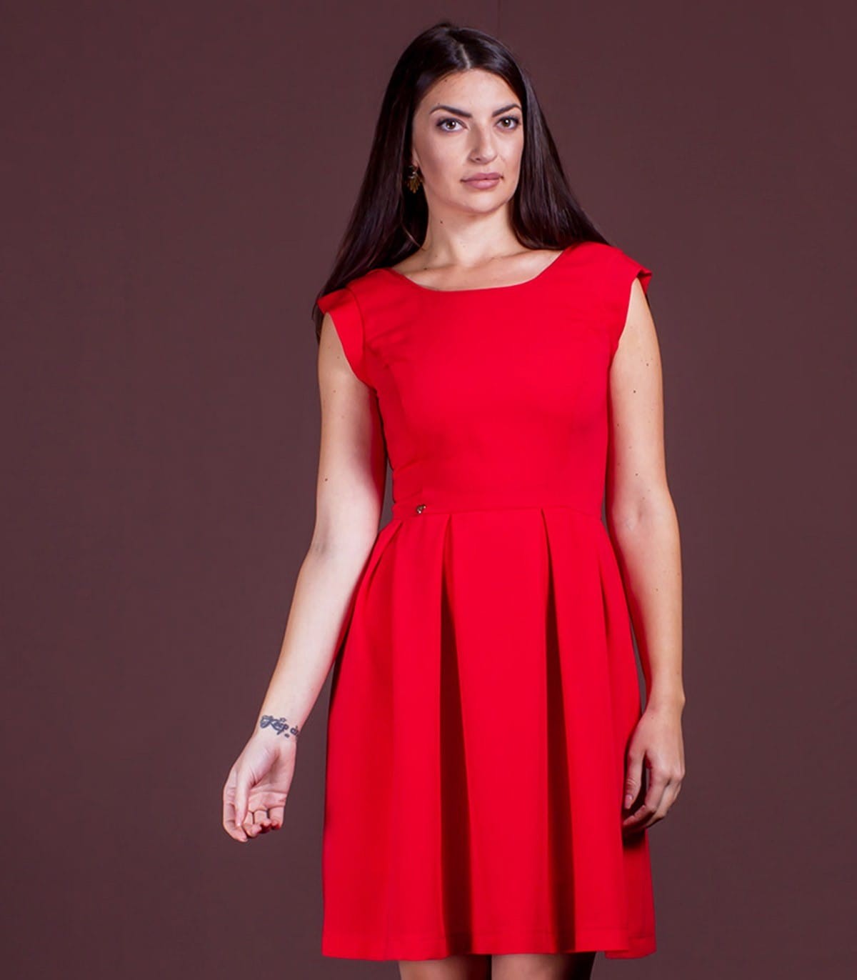 червена рокля MILITSA