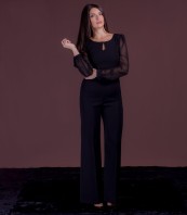 черен гащеризон с шифон RALY