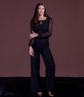 черен гащеризон с шифон RALY