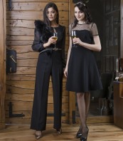 черен гащеризон с шифон RALY