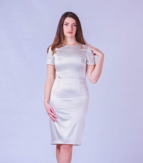 сатенирана рокля MISTERIA