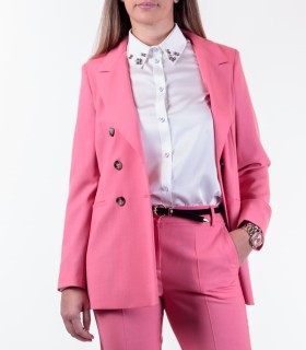 дамско розово сако Vishy