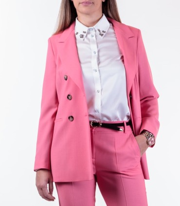 дамско розово сако Vishy