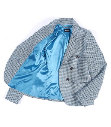 Дамско пролетно сако в каре с хастар от ЕТЕРЕ