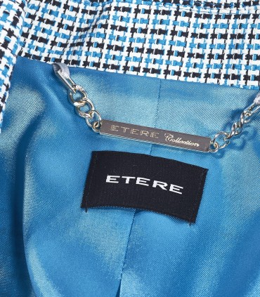 Дамско пролетно сако в каре с хастар от ЕТЕРЕ