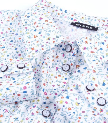 Дамска риза от фин памук с цветен принт от ЕТЕРЕ