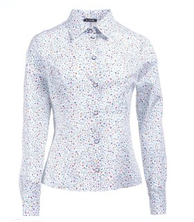 Дамска риза от фин памук с цветен принт от ЕТЕРЕ