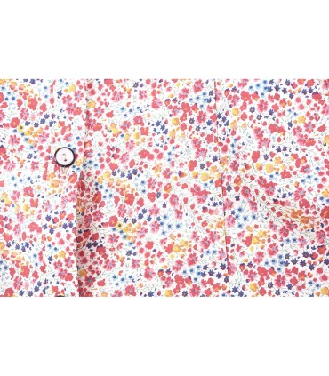 Лятна дамска риза дълъг ръкав на червени ситни цветя от ЕТЕРЕ