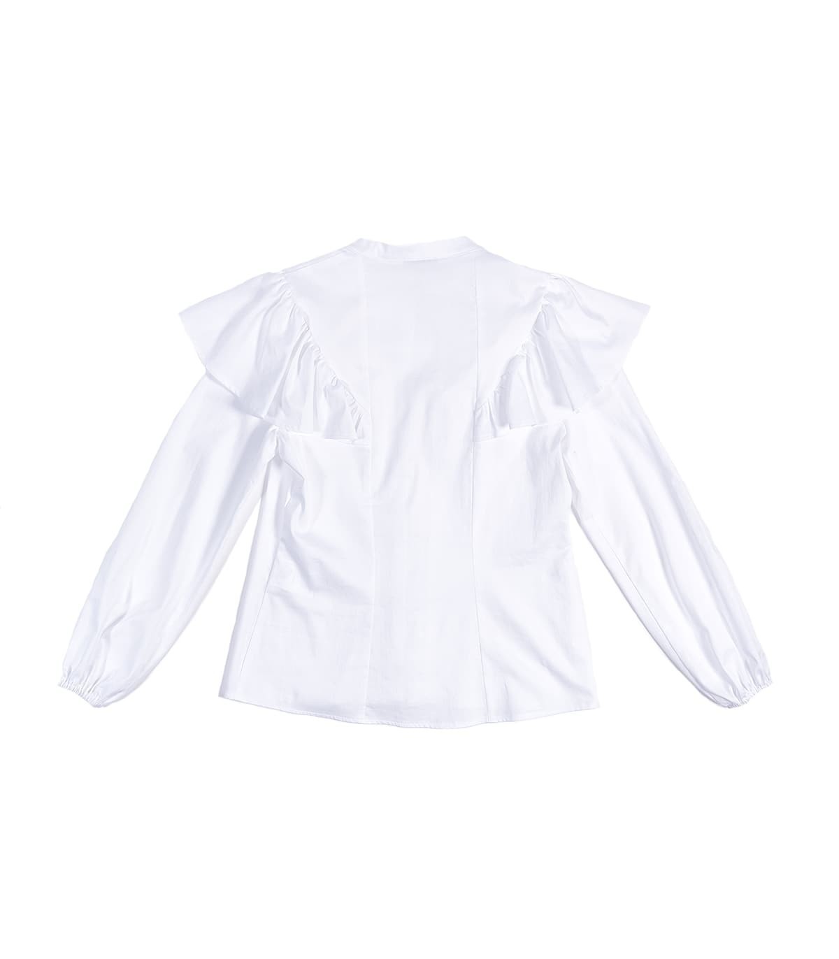 Бяла дамска риза с дълъг ръкав BESI