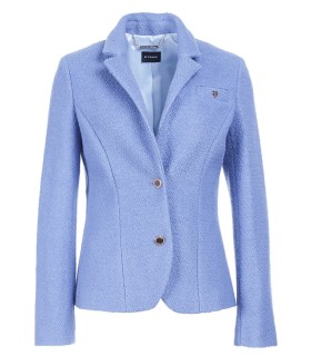 Светлосиньо дамско сако с лека вълна и хастар от Етере