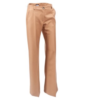 Широк дамски панталон в бежав цвят от Етере