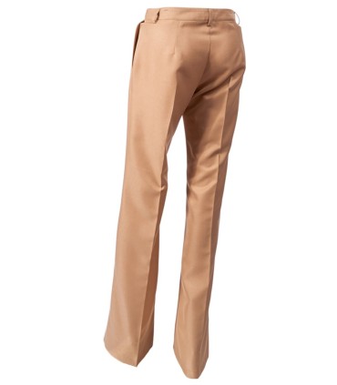 Широк дамски панталон в бежав цвят от Етере