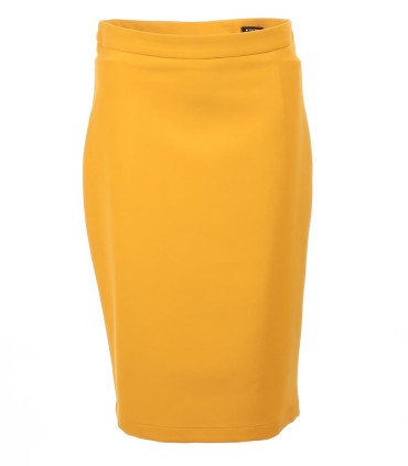 Жълта дамска пола с цепка ETSY