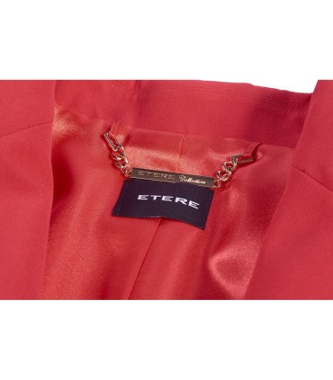 Червено дамско сако удължено SECRET