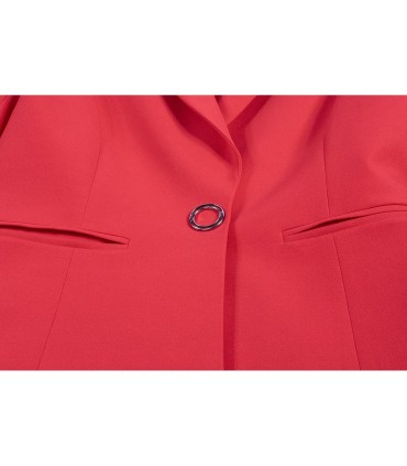 Червено дамско сако удължено SECRET