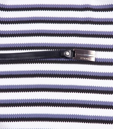 Рокля в бяло и синьо рае KAT6