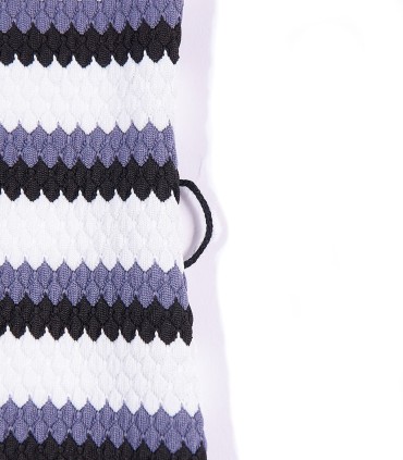 Рокля в бяло и синьо рае KAT8