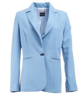 Удължено дизайнерско сако в светлосин цвят от ETERE