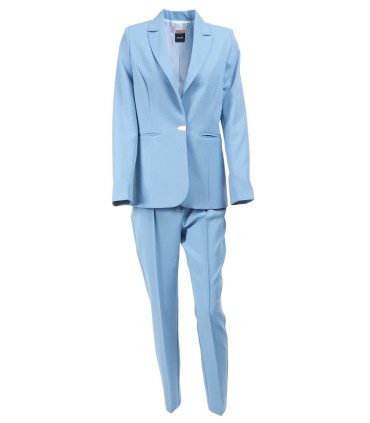 Удължено дизайнерско сако в светлосин цвят от ETERE