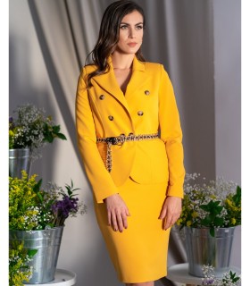 Дамска пола в цвят горчица от ETERE