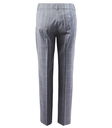 Дамски панталон в сиво каре от 100% вълна - нова колекция ЕТЕРЕ