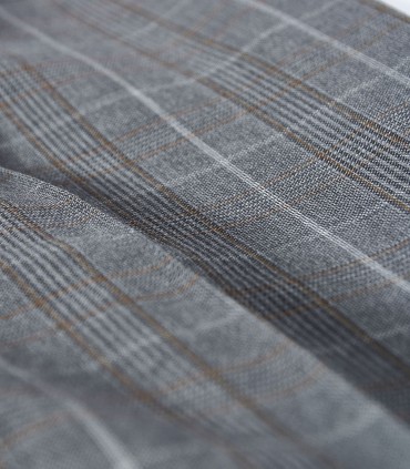 Дамски панталон в сиво каре от 100% вълна - нова колекция ЕТЕРЕ