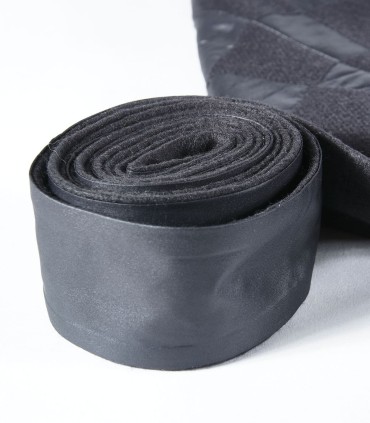 Черно шушлеково яке с вълна и карирани елементи от ЕТЕРЕ