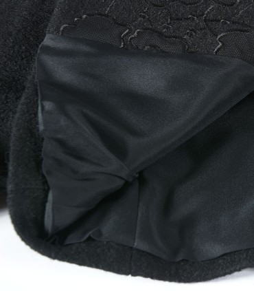 Черно дамско вълнено сако с черни бродерии от ЕТЕРЕ