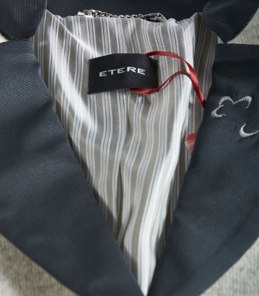 Вълнено сако вталена кройка от 100% вълна с кръпки на лактите