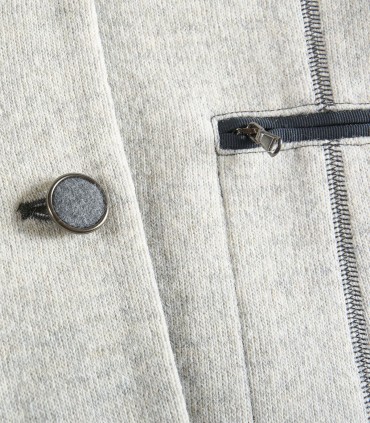 Вълнено сако вталена кройка от 100% вълна с кръпки на лактите