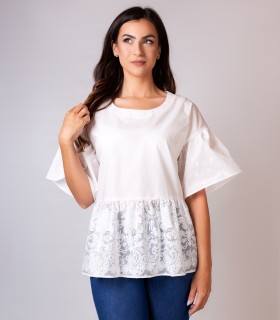 Бяла блуза Briliant от Етере.