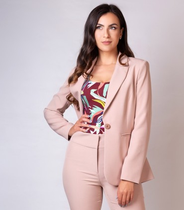 Еластичен топ с цветна щампа