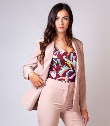 Еластичен топ с цветна щампа