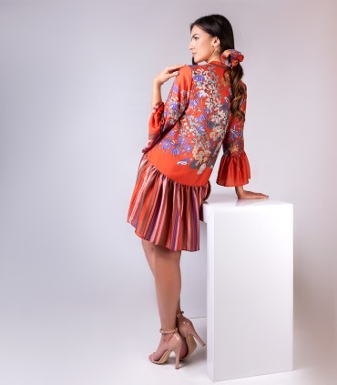 Ефирна рокля тип риза