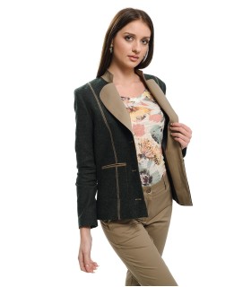 Тъмнозелено вълнено сако ТЕСТ