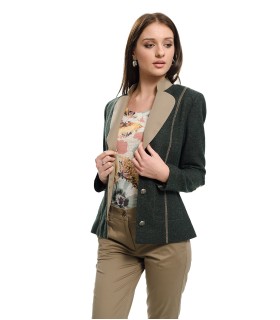 Спортно-елегантно дамско сако с кръпки