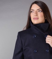 Късо тъмносиньо дамско палто от ЕТЕРЕ 4