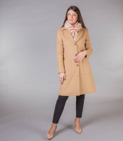 Класическо бежаво бизнес палто GAL 1