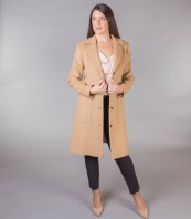 Класическо бежаво бизнес палто GAL 4