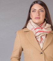 Класическо бежаво бизнес палто GAL 5