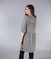 Разкроена карирана рокля MIRANDA 12