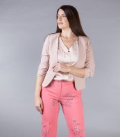 Розов широк панталон на цветя NUTRI